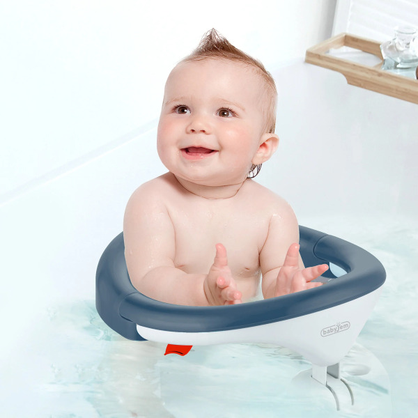 BabyJem Yandan Açılır Banyo & Mama Oturağı İndigo - 2