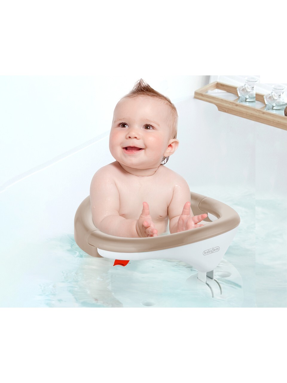 BabyJem Yandan Açılır Banyo & Mama Oturağı Taş - 2