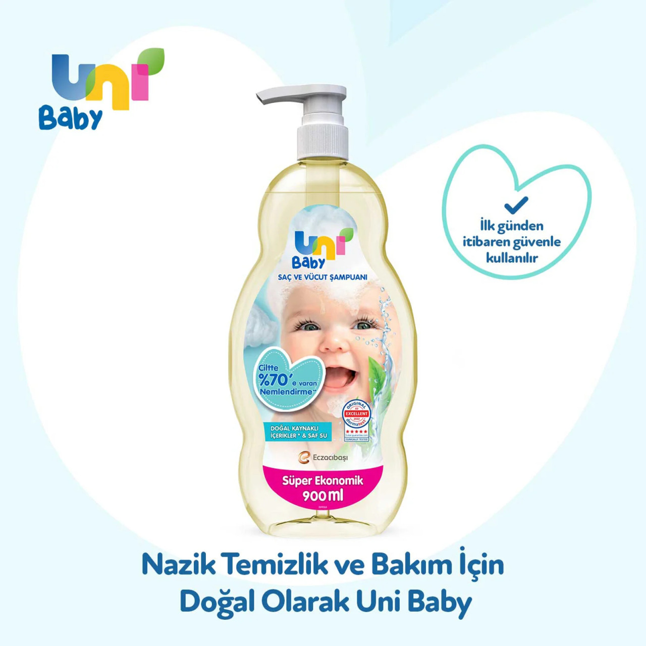 Uni Baby Bebek Şampuanı 900 ml - 2