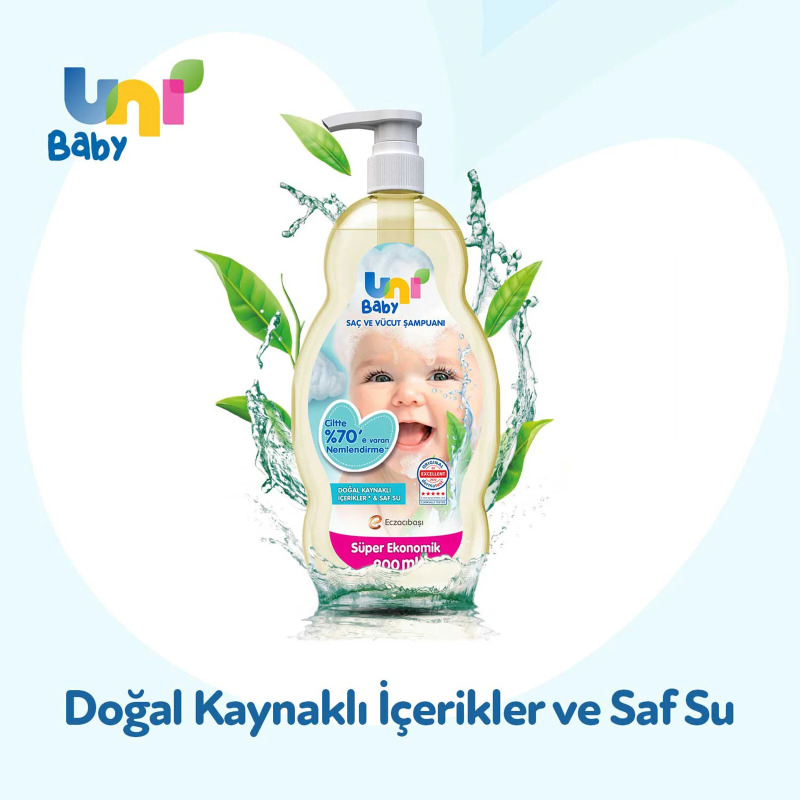 Uni Baby Bebek Şampuanı 900 ml - 6