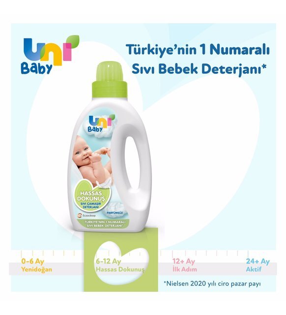 Uni Baby Hassas Dokunuş Sıvı Çamaşır Deterjanı 1500 ml - 4