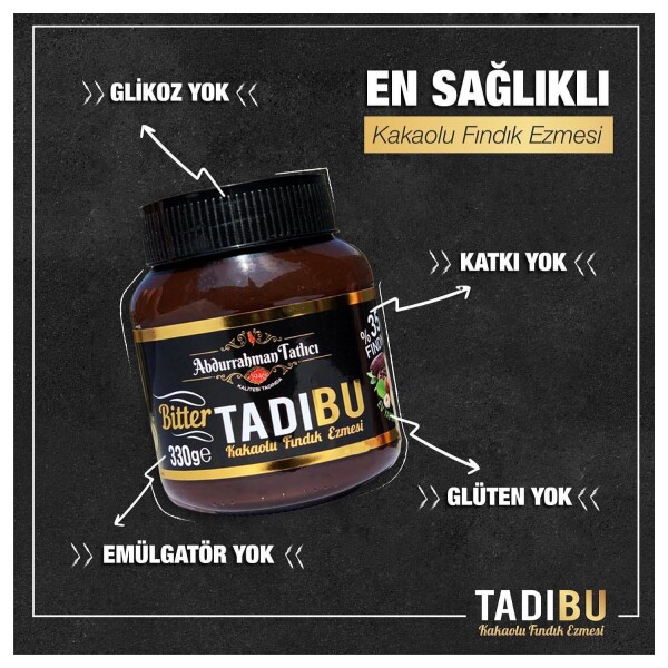 Abdurrahman Tatlıcı Tadıbu Kakaolu Fındık Ezmesi 330 Gr - 2