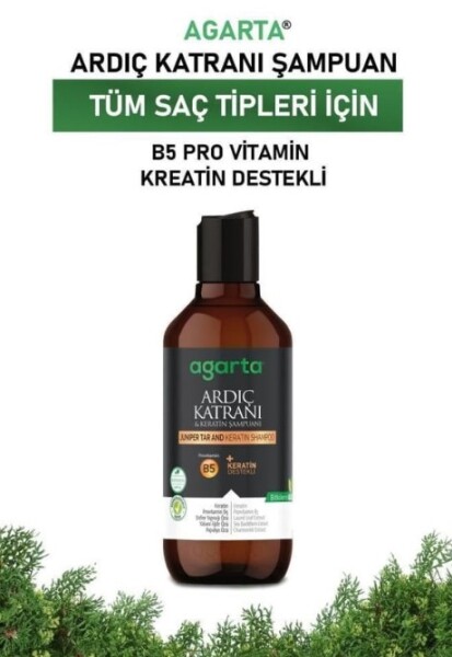 Agarta Ardıç Katranı & Keratin Şampuanı 400 ml - 3