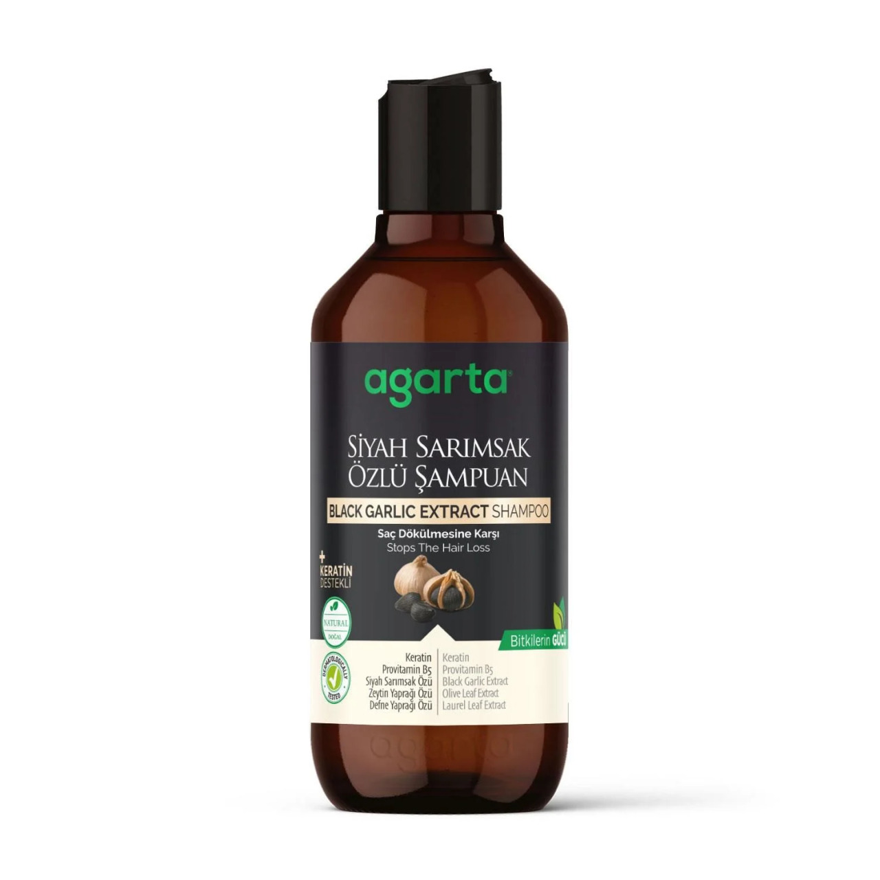Agarta Siyah Sarımsak Özlü Şampuan 400 ml - 1
