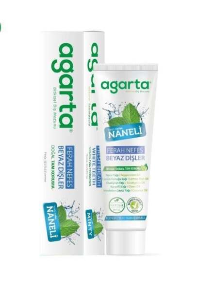 Agarta Doğal Diş Macunu 100 ml Nane Özlü - Agarta