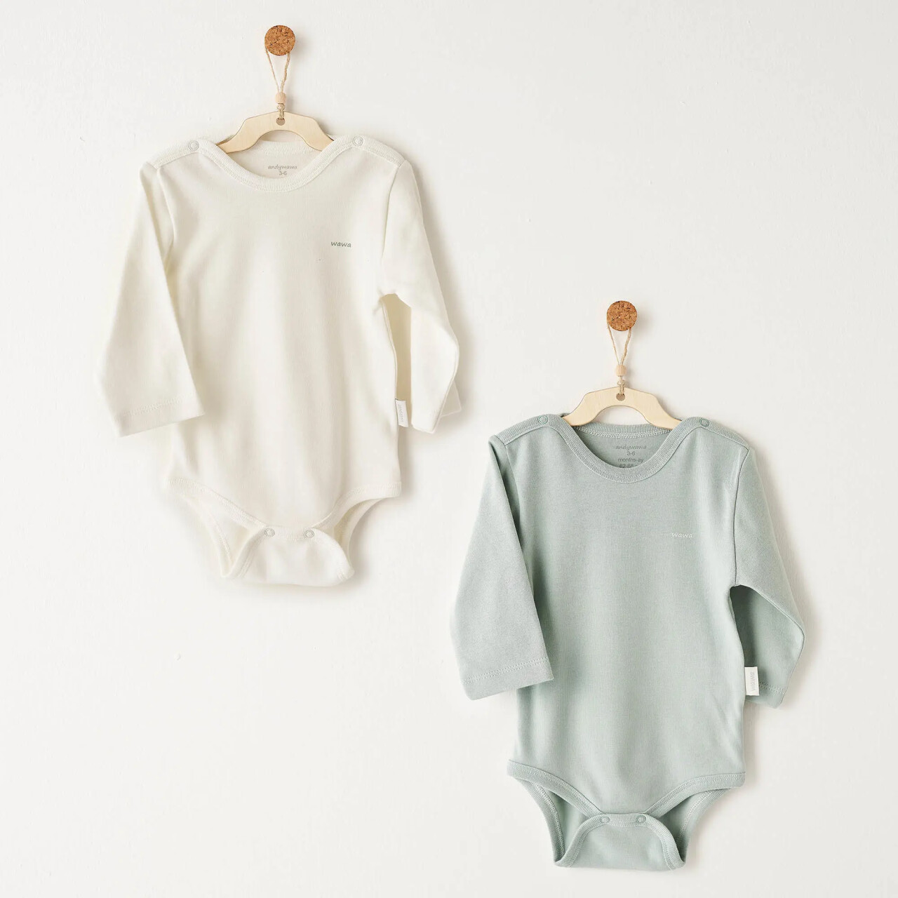 Andywawa AC26015 Mummy S Snuggle Saurus 2'li Badi Grey - 1