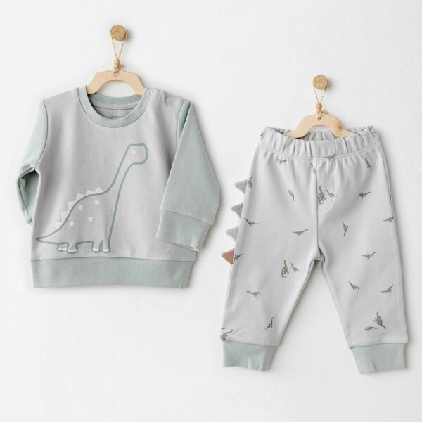 Andywawa AC26005 Mummy S Snuggle Saurus 2'li Bebek Takım Green - Andywawa