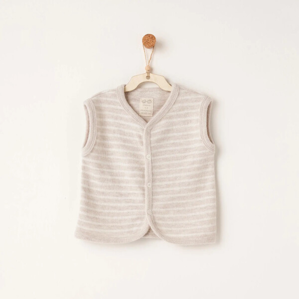 Andywawa AC26221 Casual Yelek Beige - Andywawa