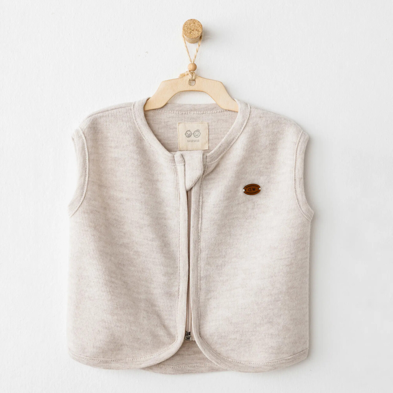 Andywawa AC26211 Casual Yelek Beige - 1