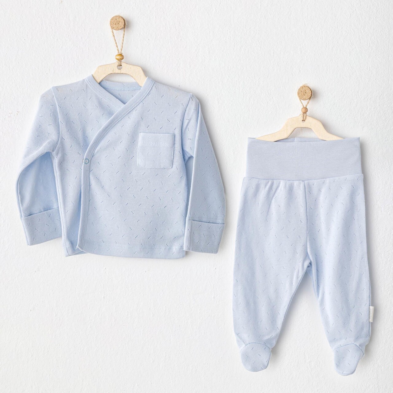 Andywawa AC25557 Side Snap Set 2'Li Zıbın Takım Blue - 1