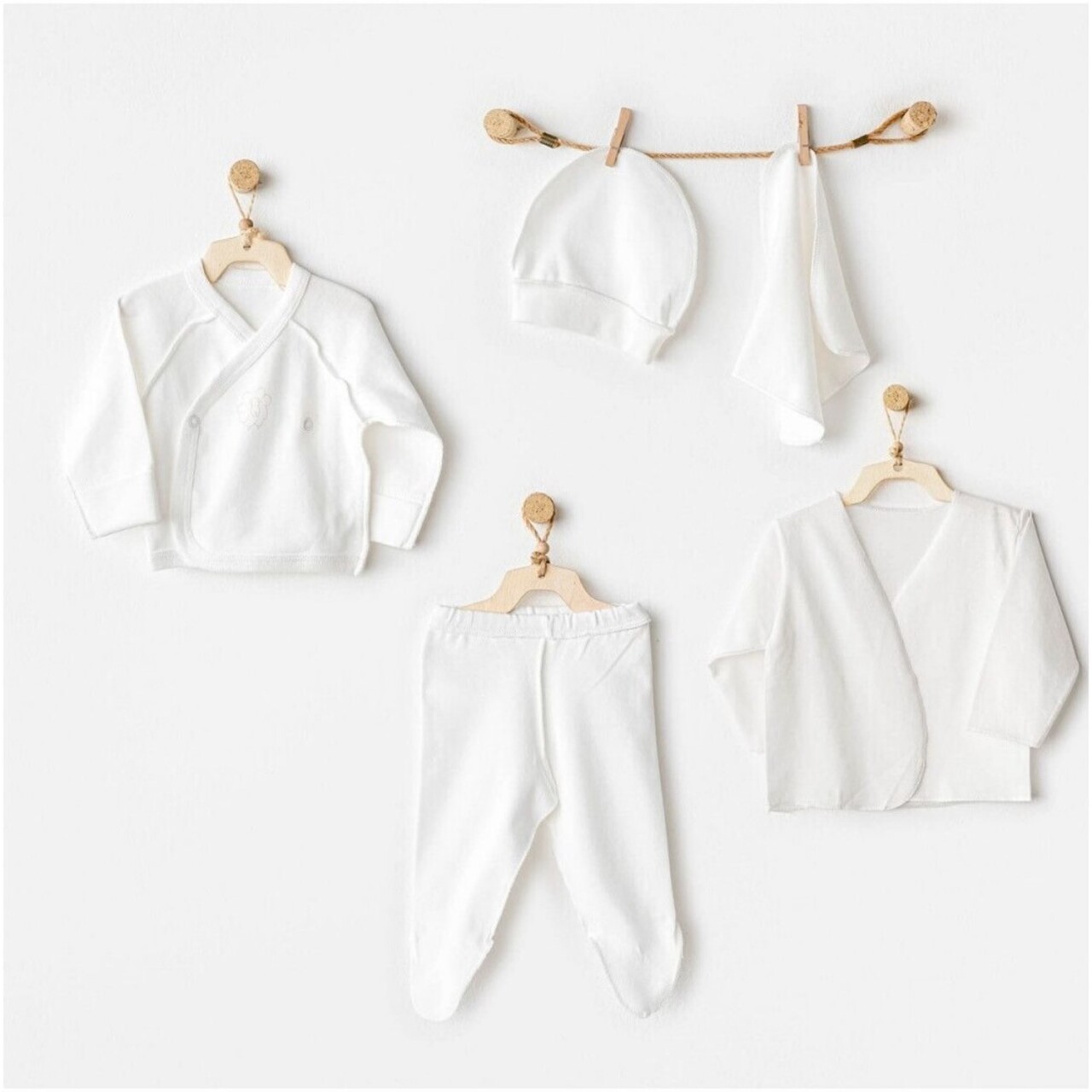 Andywawa AC25730 Organik Premature Line 5'li Hastane Çıkışı Ekru - 1