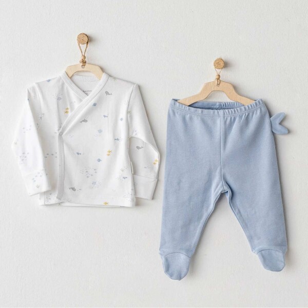 Andywawa AC25609 Ocean İs My Happy Place 2'Li Bebek Zıbın Blue - Andywawa