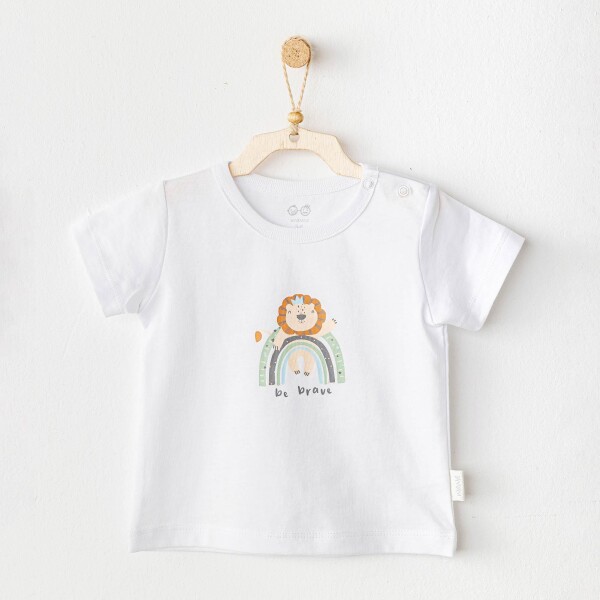 Andywawa AC25977 Casual Bebek Tshirt White - Andywawa