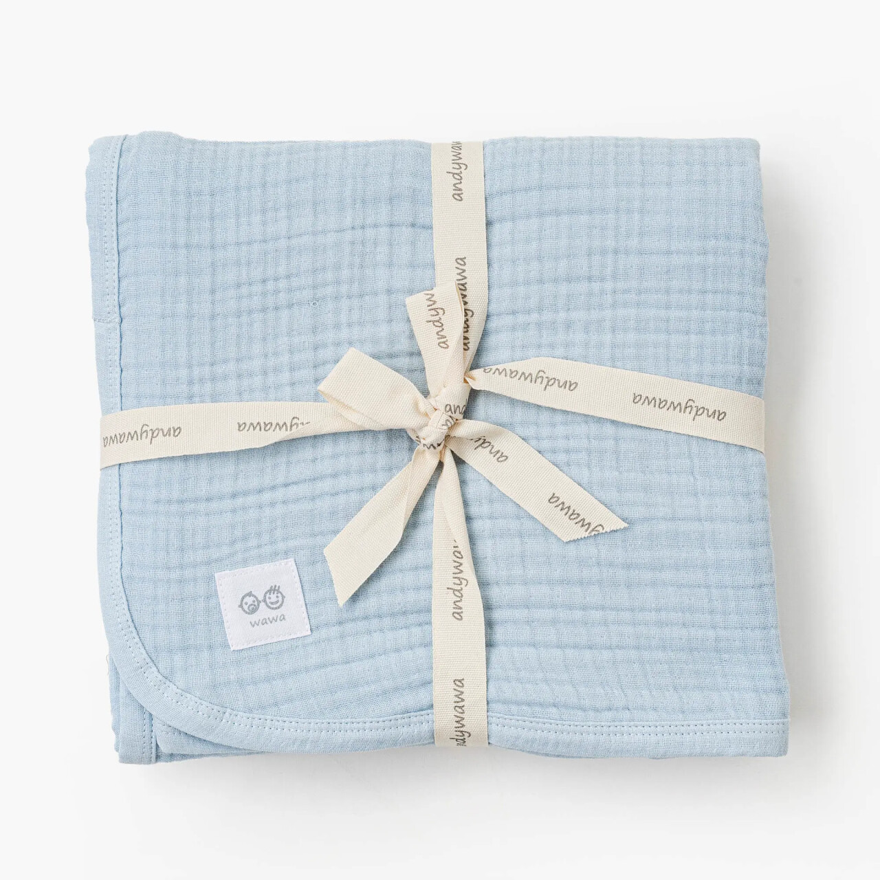 Andywawa AC25870 Müslin Home Bebek Battaniye 105*120 Blue - 1