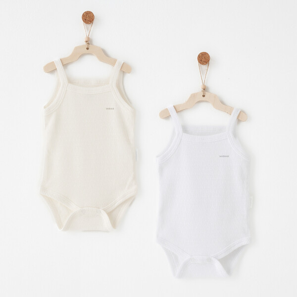 Andywawa AC26760 Special Modal 2li Askılı Body Ecru White - Andywawa