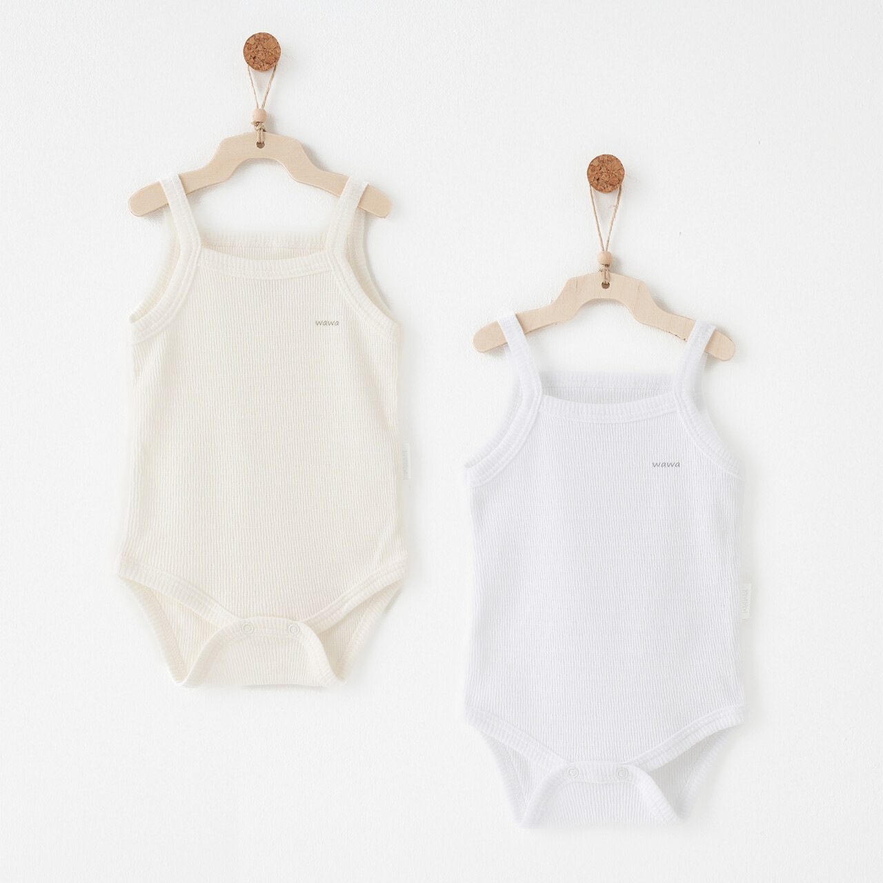 Andywawa AC26760 Special Modal 2li Askılı Body Ecru White - 1