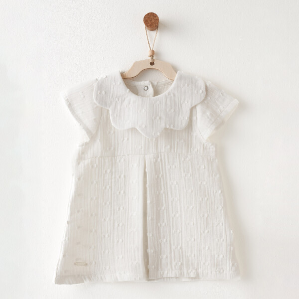 Andywawa AC26644 Baby Chic Elbise Ekru - Andywawa