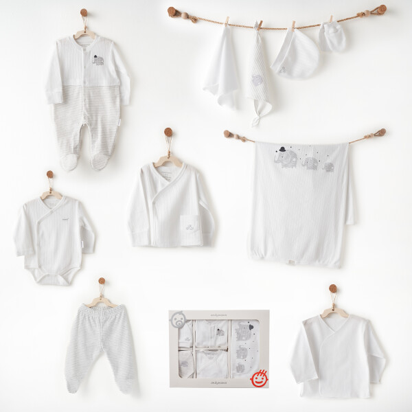 Andywawa AC26581 Hello Elephant 10lu Hastane Çıkışı White - Andywawa