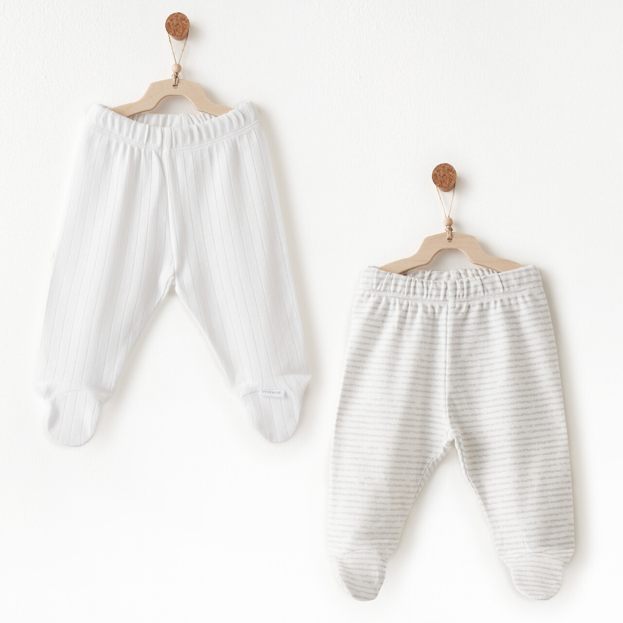 Andywawa AC26585 Hello Elephant 2li Patikli Pantolon White - 1