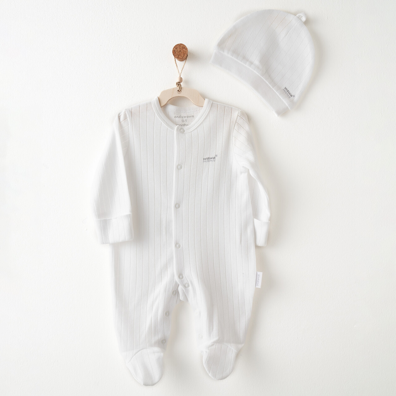 Andywawa AC26592 Hello Elephant Tulum Takım White - 1