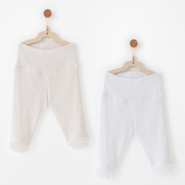 Andywawa AC26764 Special Modal 2li Pantolon Ecru White - Andywawa