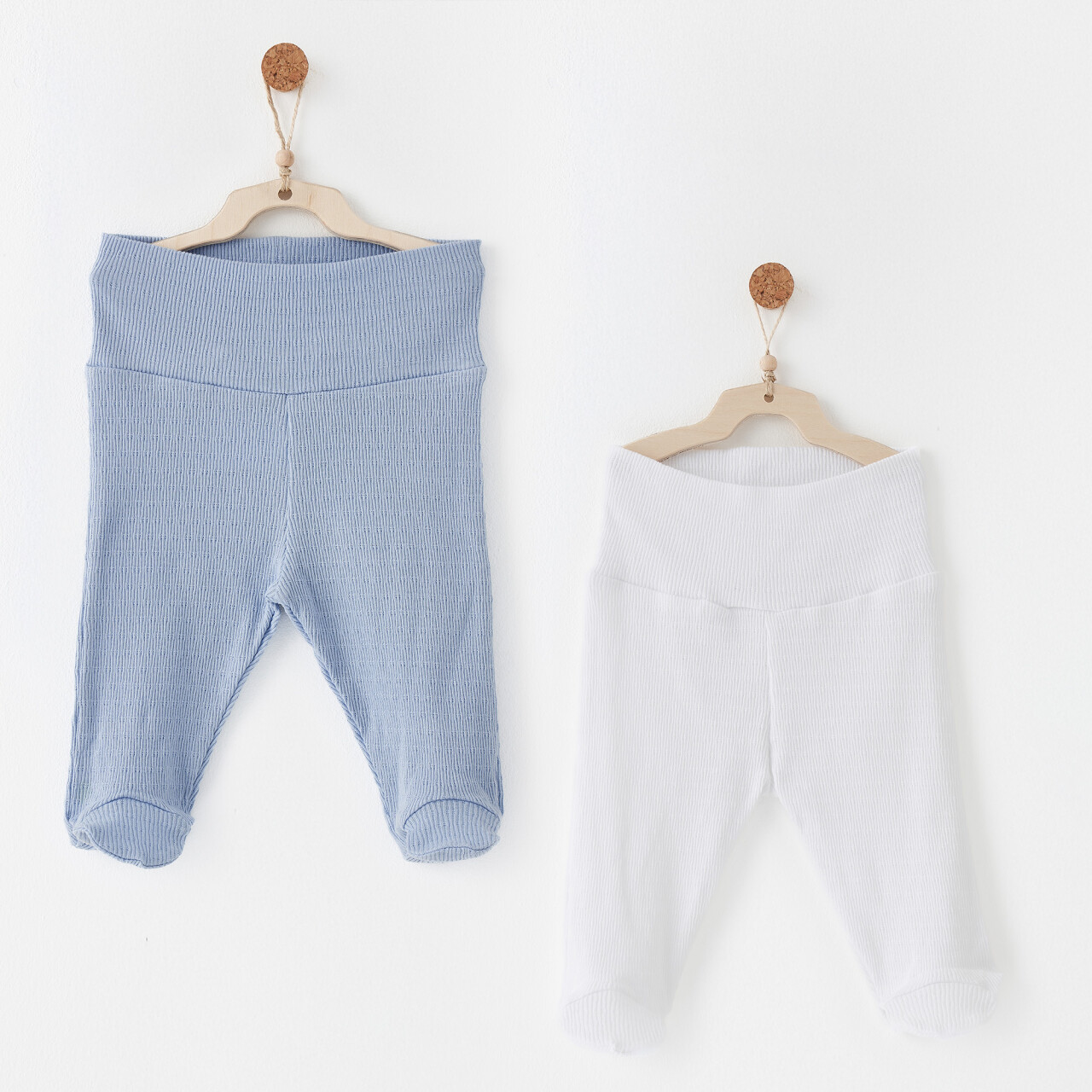 Andywawa AC26764 Special Modal 2li Pantolon Blue White - 1