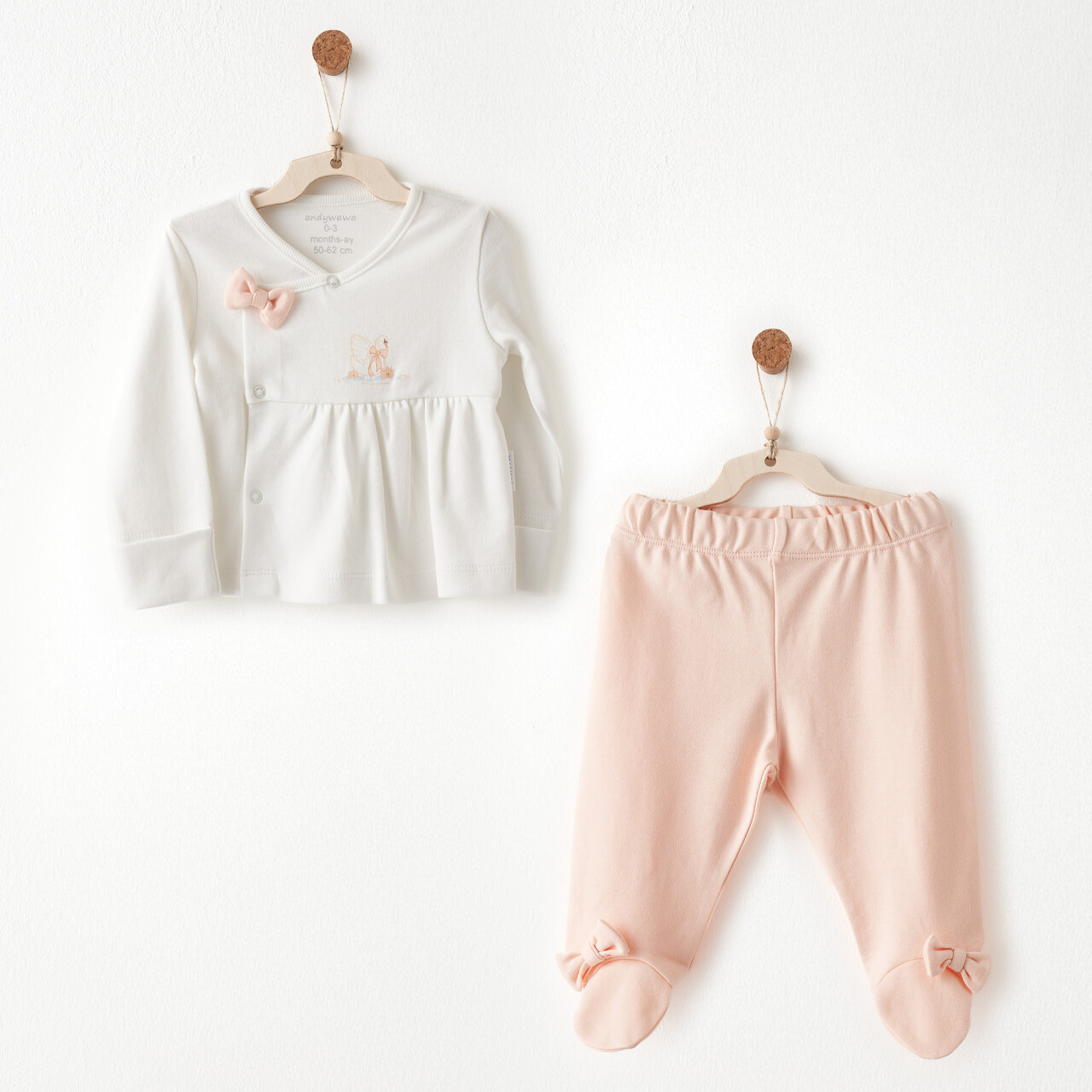 Andywawa AC26534 Little Swan Love 2li Takım Salmon - 1