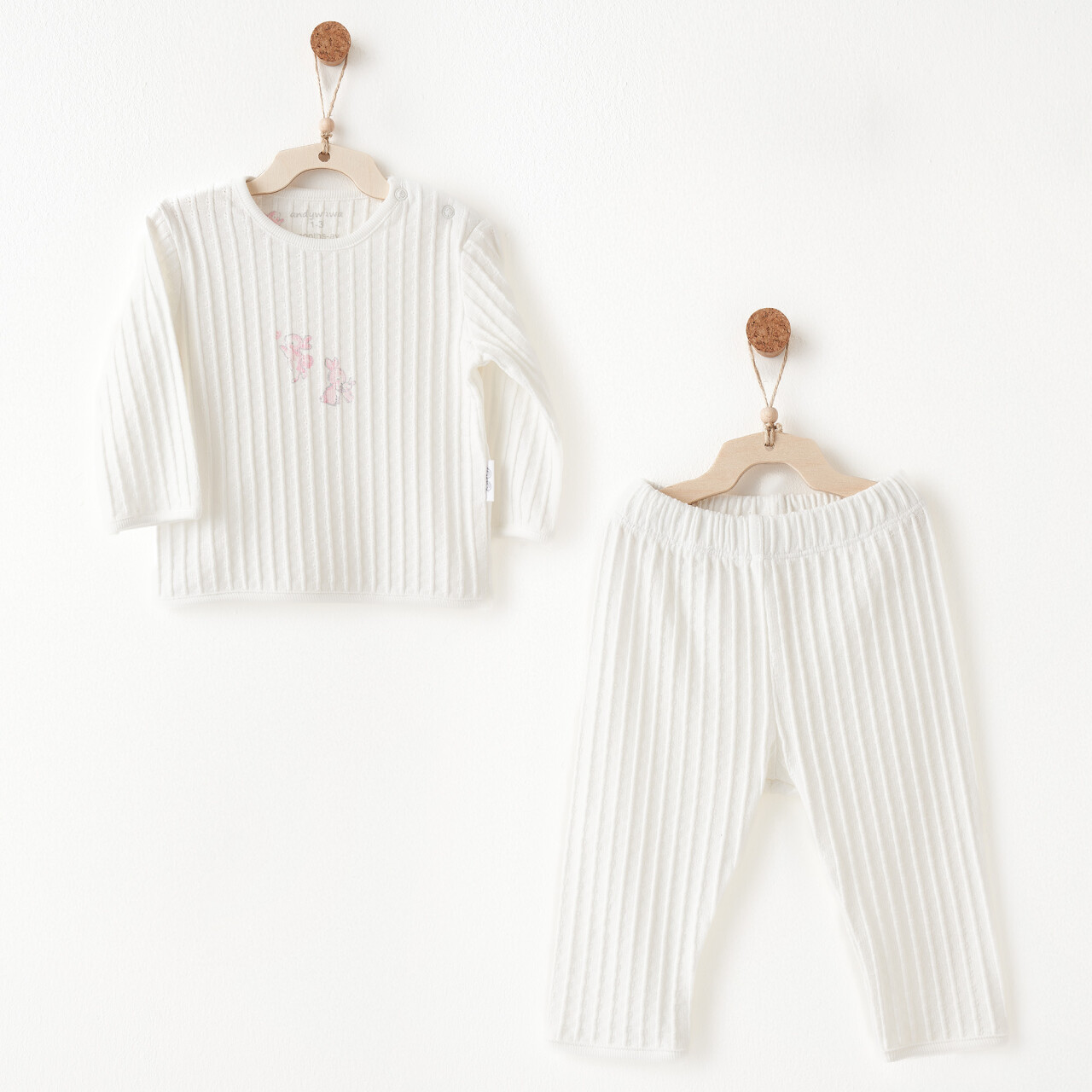 Andywawa AC26511 Summer Time 2li Takım Ekru - 1