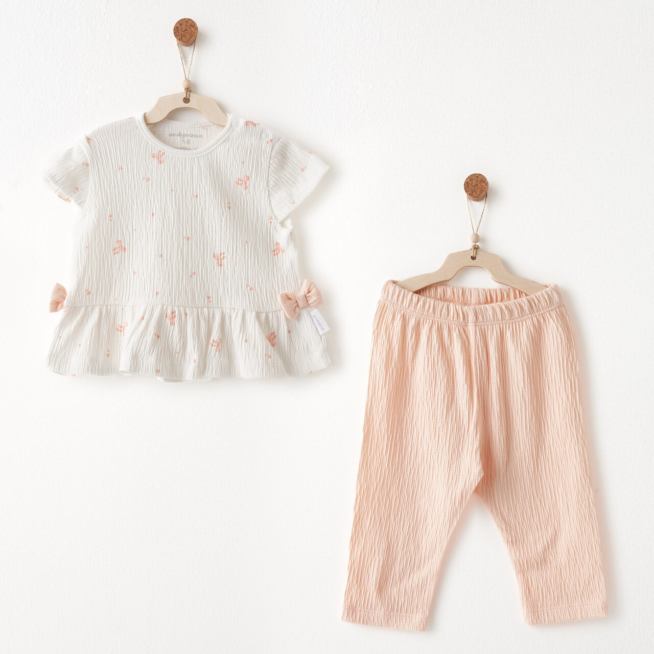 Andywawa AC26537 Little Swan Love 2li Takım Salmon - 1