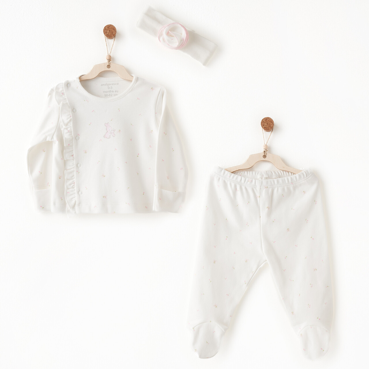 Andywawa AC26509 Summer Time 3lü Takım Ekru - 1