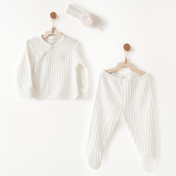 Andywawa AC26512 Summer Time Zıbın Takım Ekru - Andywawa