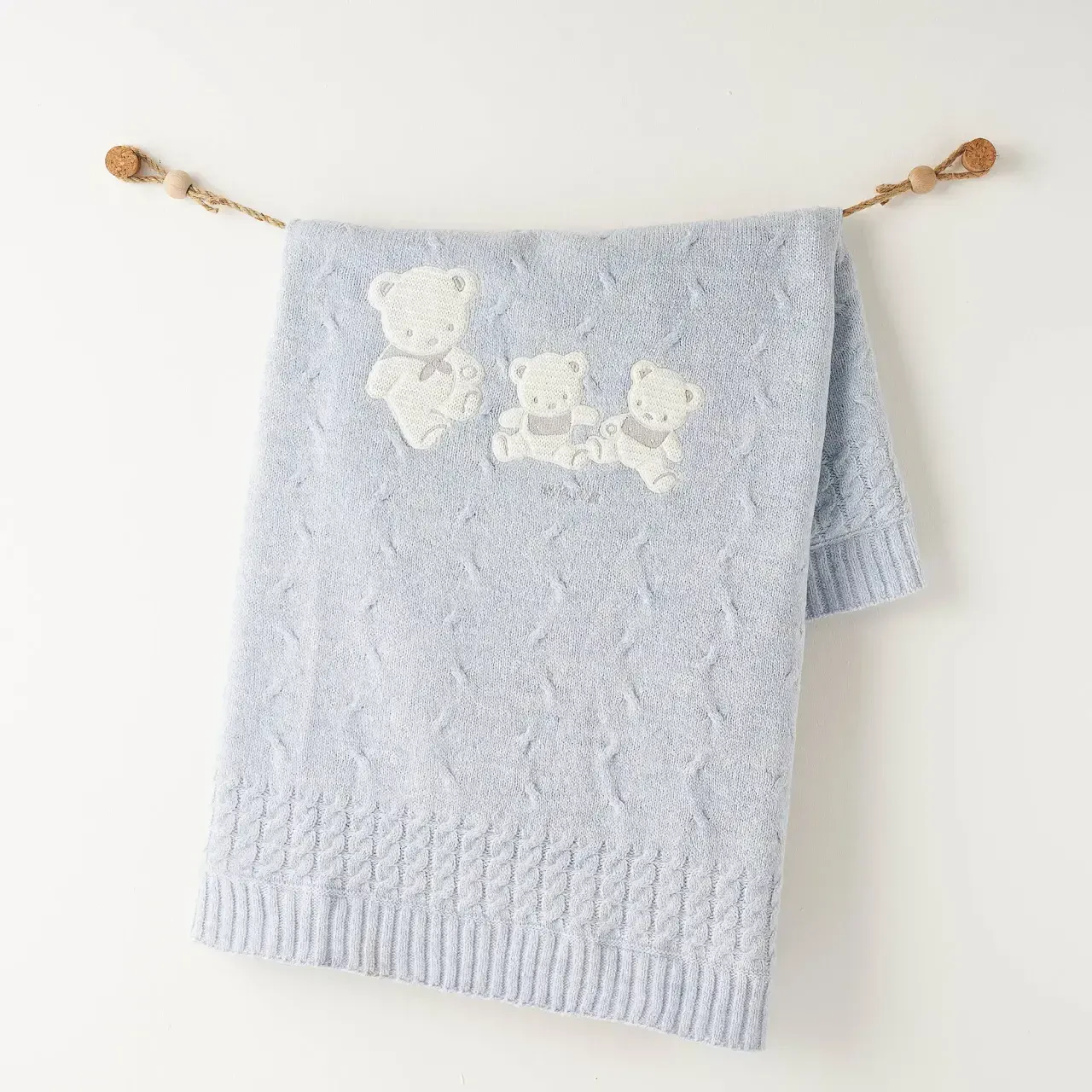 Andywawa AC26341 Triko Battaniye 85x100 Blue Melange - 1