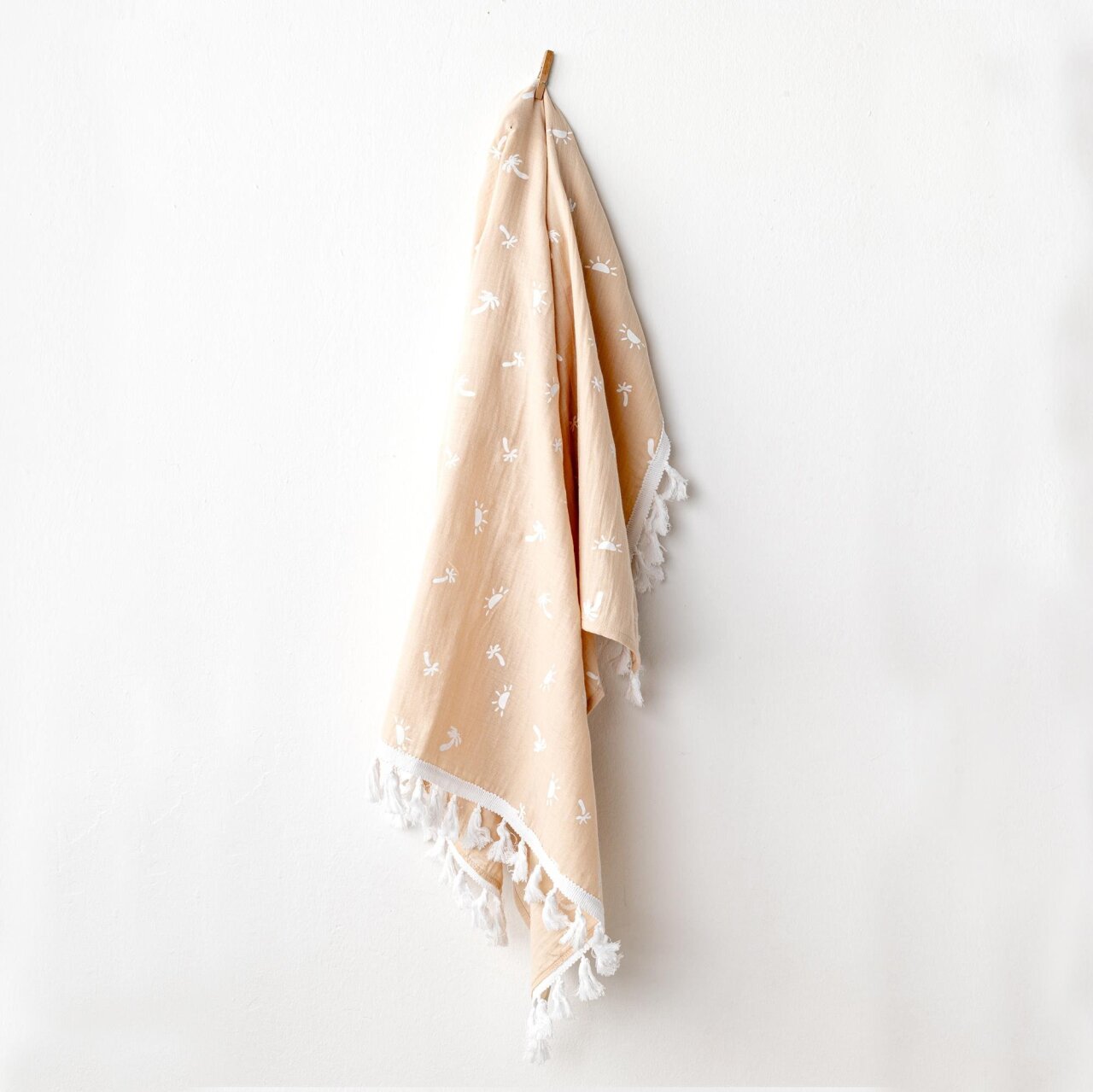 Andywawa AC24514 Müslin Smil All Day 95x85 Bebek Battaniye Beige - 1