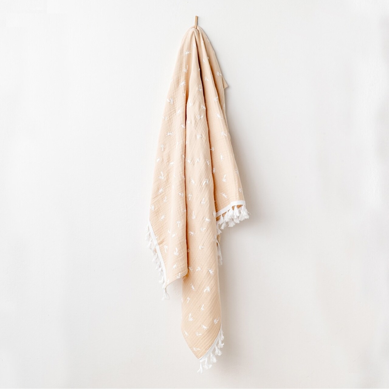 Andywawa AC24513 Müslin Smil All Day 120x90 Bebek Battaniye Beige - 1