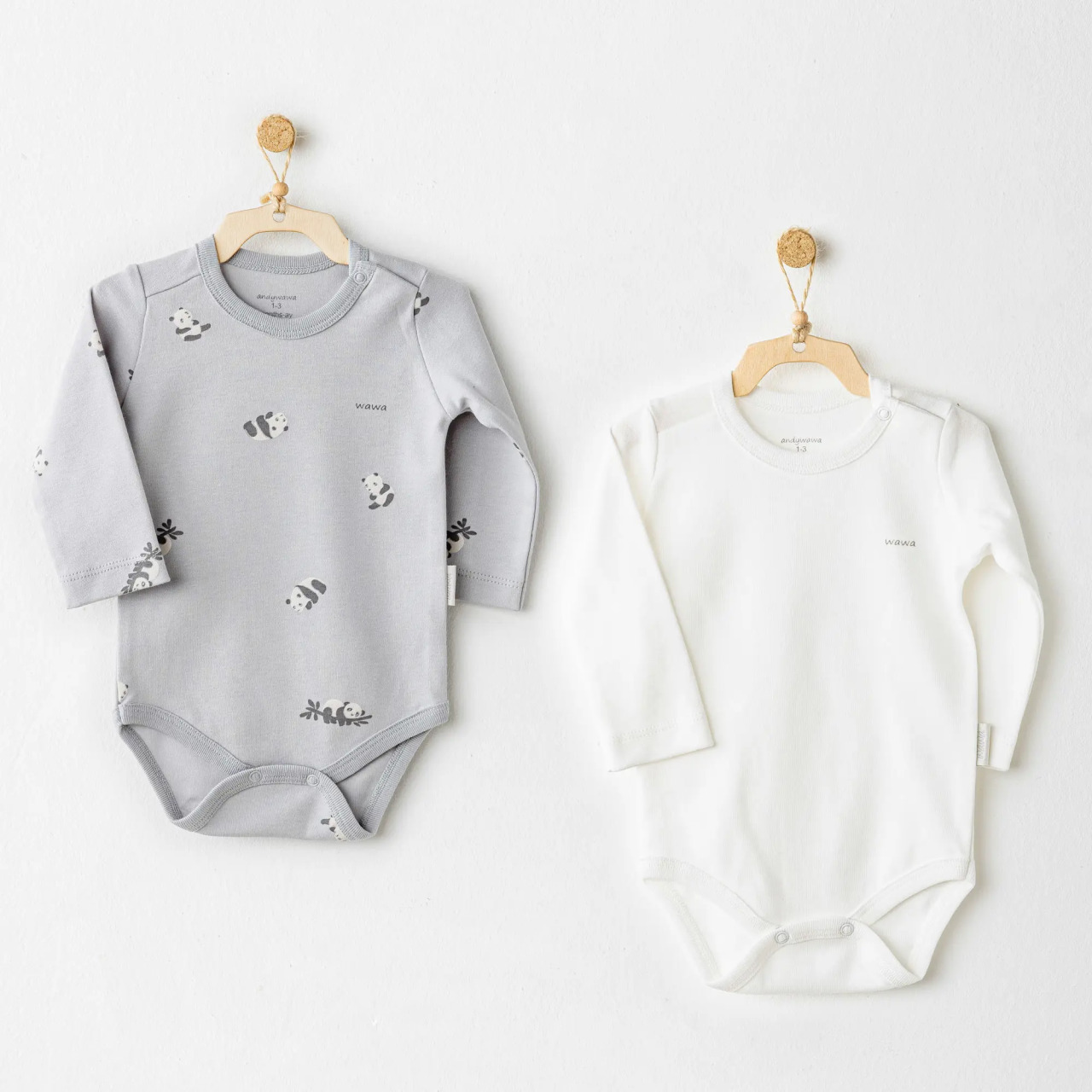 أنديواوا AC26036 حافظ على ابتسامتك، عبوة من قطعتين، رمادي بادي - 1