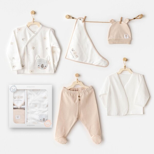 Andywawa AC25850 Happy Animals 5'Li Hastane Çıkışı Ekru - Andywawa