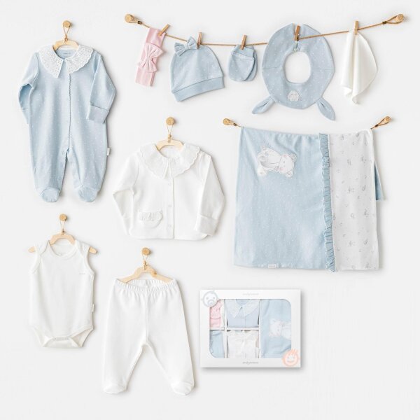 Andywawa AC25651 Cuddly Bunny Bear 10'Lu Hastane Çıkışı Pink Blue - Andywawa