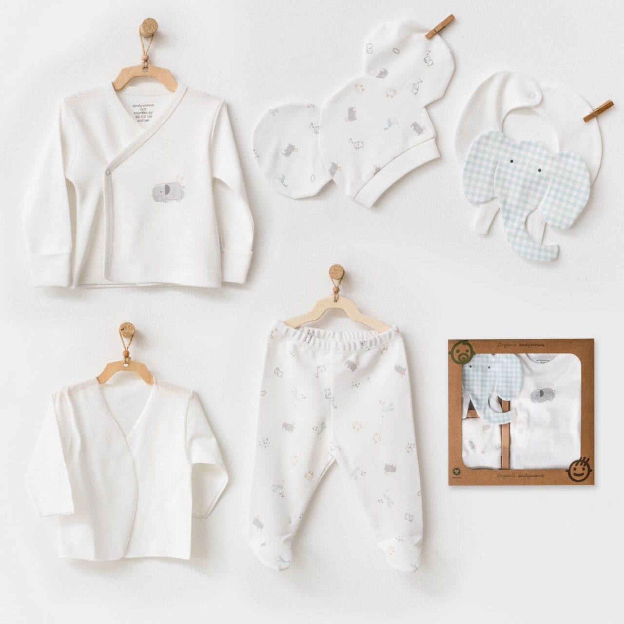 طقم أنديواوا AC25260 ذا زو إس بالبوا المكون من 5 قطع لتجهيز المرضى عند خروجهم من المستشفى، لون بيج فاتح - 1