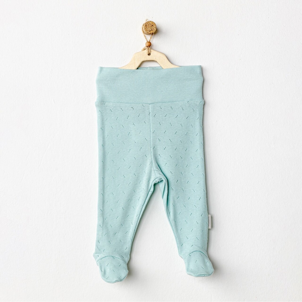 Andywawa AC24706 Jacquard Patikli Bebek Pantolon Green - 1