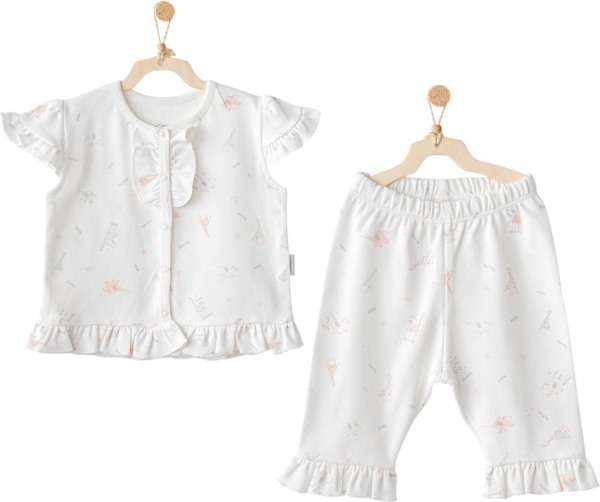 Andywawa AC25511 Love Family 2'Li Bebe Takım Ekru - Andywawa