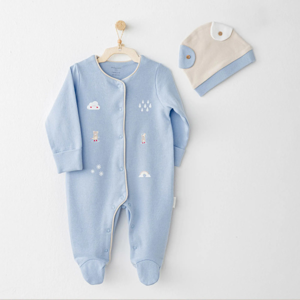 Andywawa AC26072 Hat Set Rainbow Tulum Takım Blue - Andywawa