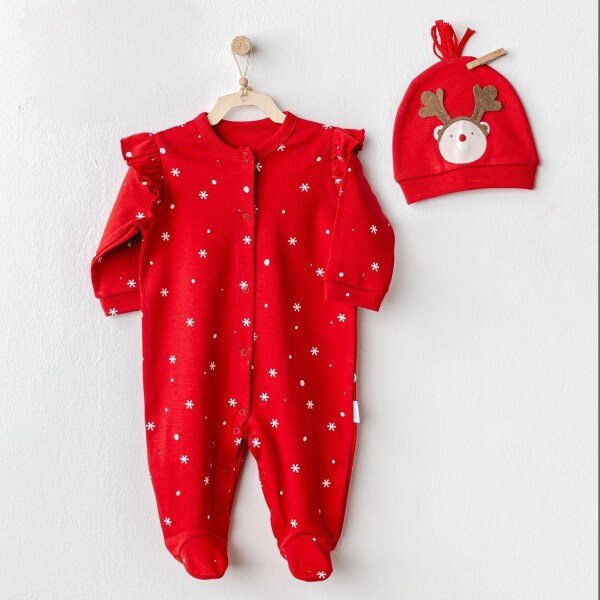 Andywawa AC25328 Happy Newyear Bebek Tulum Takım Red - Andywawa