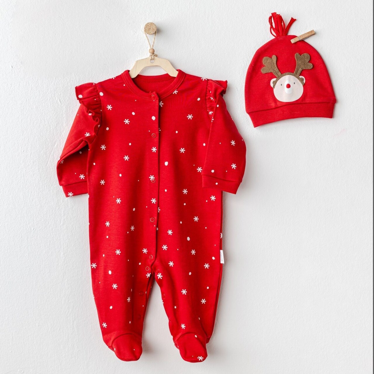 Andywawa AC25328 Happy Newyear Bebek Tulum Takım Red - 1