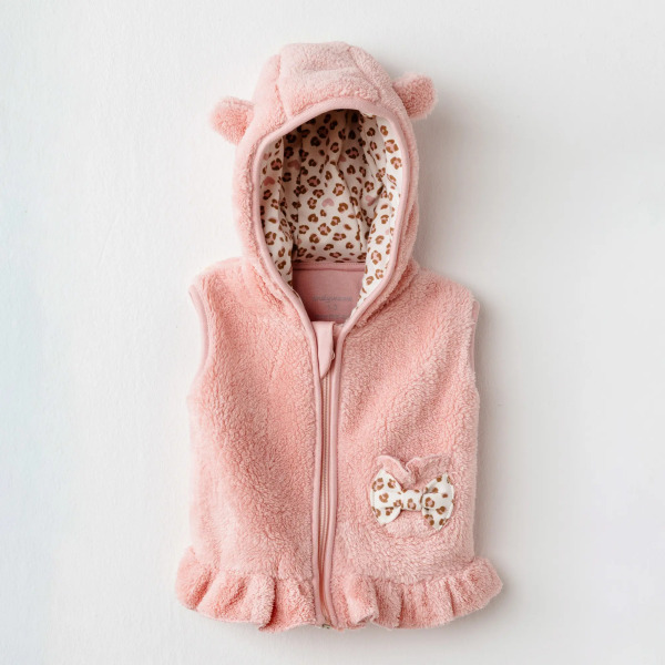 Andywawa AC26234 Little Leopard Yelek Pink - Andywawa