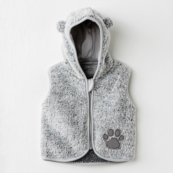 Andywawa AC26026 Keep Smiling Yelek Grey - Andywawa