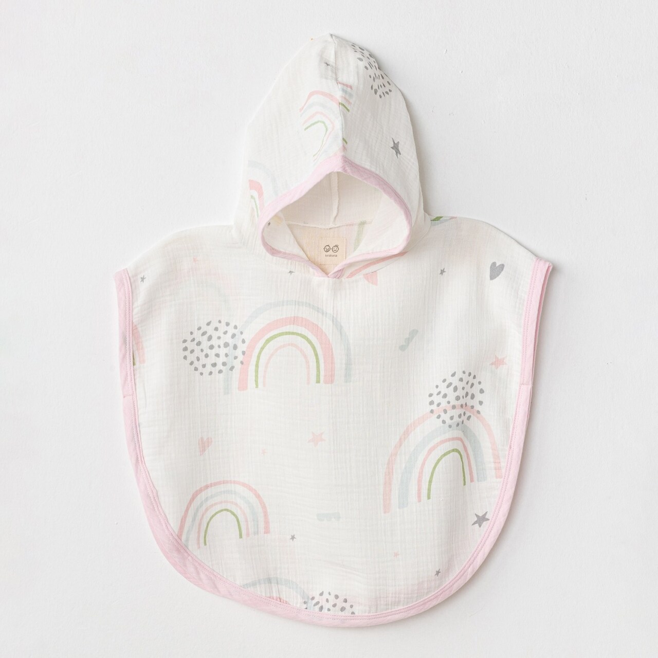 Andywawa AC24666 Müslin Have A Nice Day Bebek Panço Pink White - 1