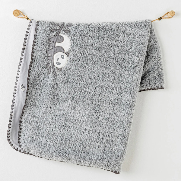 Andywawa AC26033 Keep Smiling Welsoft Battaniye 90x85 Grey - Andywawa