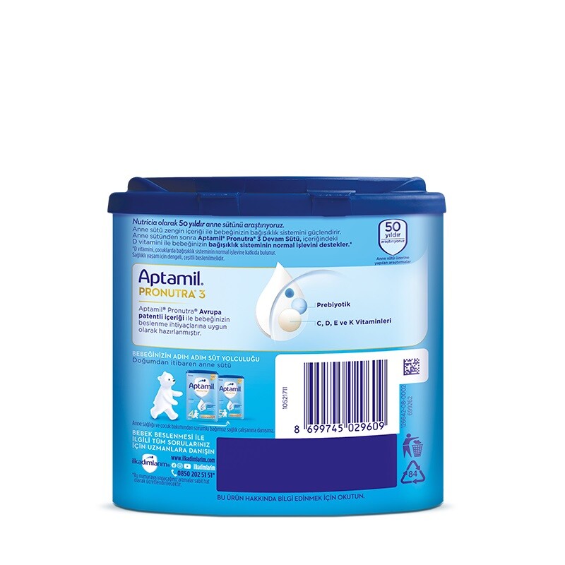 Aptamil Devam Sütü Maması No3 9-12 Ay 350 Gr - 2