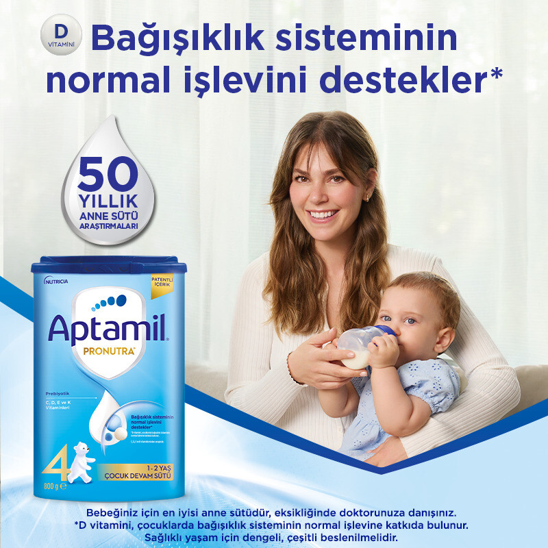 Aptamil Çocuk Devam Sütü Maması No5 2 Yaş+ 350 Gr - 2