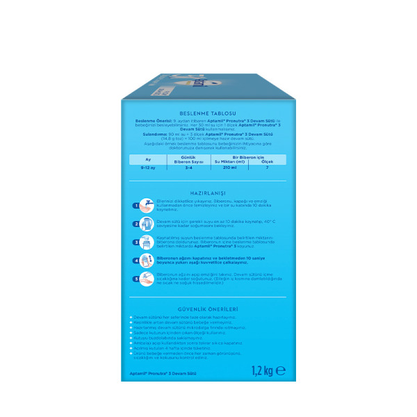 Aptamil Devam Sütü Maması No3 9-12 Ay 1200 Gr - 4